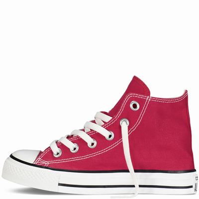 Converse Chuck Taylor All Star Classic Colours Tdlr/Yth High Tops Kids - Red Shoes (916YWCQK)